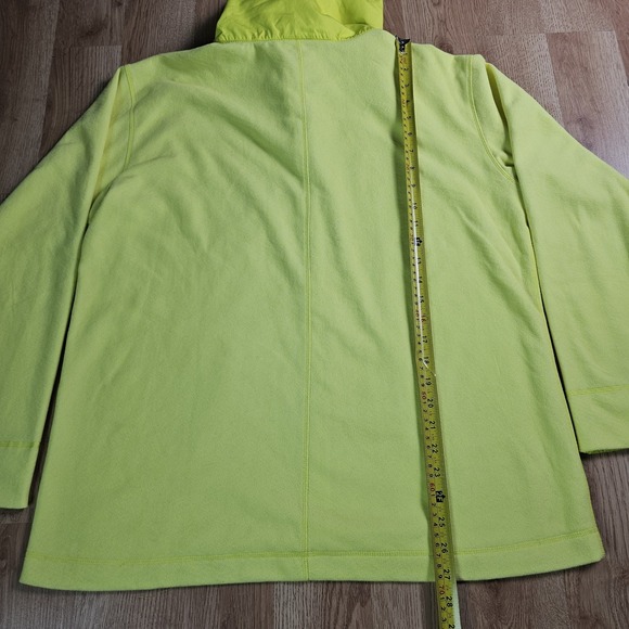 Under Armour‎ Sweatshirt Womens Large Coldgear Infared Fullzip Fleece Yellow - Picture 9 of 12